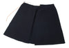 45rpm 45R JAPAN. Navy Wool Cutting Wrap Skirt
