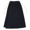 45rpm 45R JAPAN. Navy Wool Cutting Wrap Skirt