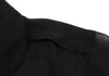 COMME des GARCONS JAPAN. Black Poly Round Collar Semi-Sheer Shirt