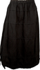 COMME des GARCONS JAPAN. Black Dyed Cotton Tuck Skirt