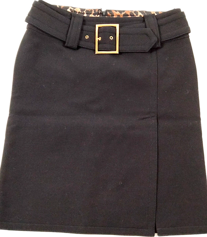 Nostrasantissima Italy. Black Cotton/Linen/Viscose Blend Wide Leg Pants