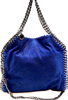 Stella McCartney UK. Blue Rare Color Faux Vegan Leather Shoulder Bag