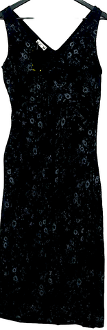 Ulla Johnson Grey Cotton Lace Printed Pattern Long Dress