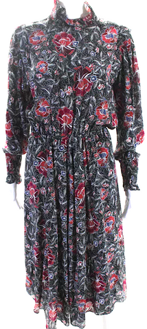 Prada Italy. Polytech Vintge Floral Print Dress