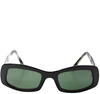 Morgenthal Frederics NYC. Black Carmenita 48MM 20MM DarkLenses Sunglasses
