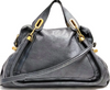 Chloe Paris. Phoebe Philo Designer. Black Large Size Leather SHand Bag Black Leather
