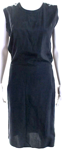 Ghost UK. Tanya Sarne Designer Blue 100% Viscose Blend Slip Dress Midi Dress