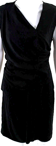 Miu Miu Italy. 2009 COLLECTION. Black Silk Vintage Mini Dress