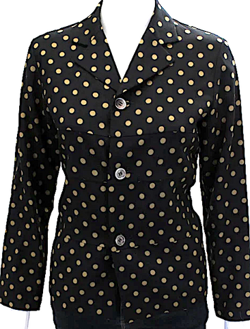 Isabel Marant Etoile Paris. Black Tweed One Button Unlined Jacket/Blazer