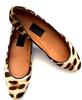 Lanvin Paris. NEW/WOB. Calfskin Leopard Print Ballet Flats FR38 US 8