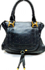 Chloe Paris. Black Leather Special Ltd Edition Gold Tiny Studded Large 