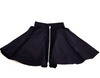 Miu Miu Italy. Black Polyester, Acetate, Nylon Front Zip Skirt