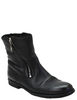 Burberry UK. Black Textured :Leather Zip Casual Booties Black Size EUR 38