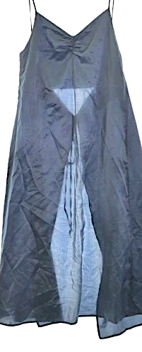 IENA: SLOBE IENA  Paris/Japan. Blues Layers Tie Wrap Slip Dress