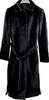 Gucci Italy. Black Wool, Cashmere Belted Overcoat w/Gucci Garment Bag