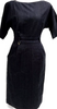 Gucci Italy. Dark Blue Cotton, Polyethylene Dress