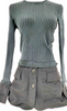 Burberry UK. Washed Black Wool, Cupro, Nylon Dress