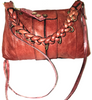 Chloe Paris. PHOEBE PHILO DESIGNER. Burnt Sienna Color Heloise Hobo Braided Leather Handle, Crossbody Bag