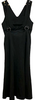 UNITED TOKYO JAPAN. Black Nylon/Acetate Maxi Length Dress