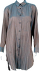 ISSEY MIYAKE JAPAN. Blue & Copper Iridescent Crinkle Pleat Tunic/Dress