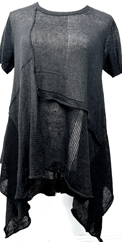 Bernhard Willhelm Belgium/Paris. Black Cotton Blend Sheath Dress