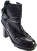 Acne Studios Sweden. Black Leather Strappy Blocked Heels Ankle Boots Size 8