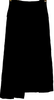 UNITED TOKYO. Vintage Viscose/Rayon Asymmetric Black Skirt