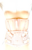 Christian Dior Paris. White Straps Corset Made in Italy.