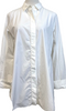 JIL SANDER 100% cotton button front tunic white shirt