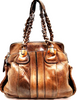 Chloe Paris. Phoebe Philo. Vintage Brown Distressed Leather Shoulder Bag / Hand Bag
