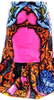 Prada Italy. Vintage Silk, Cupro, Cotton Blend Abstract Print Skirt
