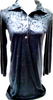 Fendi Italy. Distressed Logo FENDI Rayon, Tessuto, PolyTech Tunic Style Top