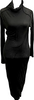 Humanoid Netherlands. Lightweight Gray Turtleneck Bodycon Long Sleeve Midi Dress
