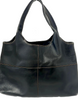 HIROFU JAPAN. Black Leather Tote Bag / Shoulder Bag