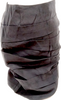 Versace Italy. Black Rayon, Polyurethane Skirt