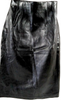 Christian Dior Paris. Black Lambskin Leather Skirt
