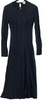 Ghost UK. Tanya Sarne Designer. Vintage Blue 100% Viscose Long Sleeve Long Crew Neck Maxi Dress