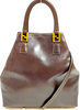 Fendi Italy. Brown Leather Shoulder Bag / Hand Bag