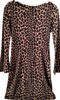 Fendi Italy. Animal Print Wool Dress