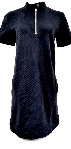 Dolce & Gabbana Italy. Black Nylon, Spandex, Acetate Stretch Flare Zip Skirt