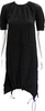 Marni Italy. Black Viscose Back Zip Sleeveless Crew Neck Knee Length Dress