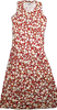 COMME DE GARCONS JAPAN. robe de chambre 1993 Collectionn Floral Print Cotton Dress