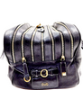 Dolce&Gabbana Italy. D&G. Black Leather Multiple Zippers Design Shoulderbag / Handbag
