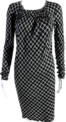 Dolce & Gabbana Italy. Black Nylon, Spandex, Acetate Stretch Flare Zip Skirt