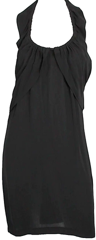 Maison Margiela Paris. MM6. Black Bateau Neckline Long Dress