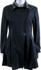 Miu Miu ITALY. Navy Cotton Collar Full Zip Belt Long Sleeve Jacket