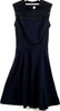 Stella McCartney UK. Navy Blue Rayon, Nylon, Vegan Leather Dress
