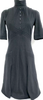 Chanel Paris. Black Wool, Rayon, Nylon, Silk Dress