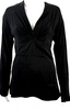 Marni Italy. Black Viscose  Twist Knot V Neck Long Sleeves Mini Dress/Tunic
