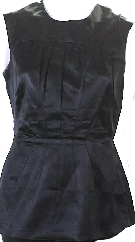 トップス Acka. peplum loose sweat black Acka peplum loose sweat